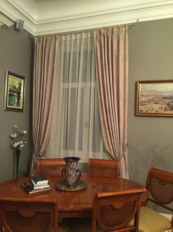 Curtains for cabinet