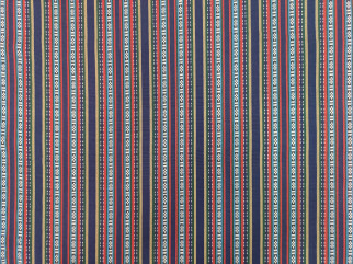 Fabric with strips for folk costume - fabrics shop Pluss Audums