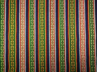 Fabric with strips for folk costume - fabrics shop Pluss Audums