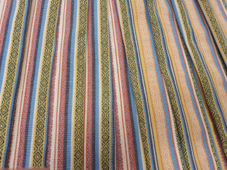 Fabric with strips for folk costume - fabrics shop Pluss Audums audums Tautas tērpiem-veikals pluss Audums